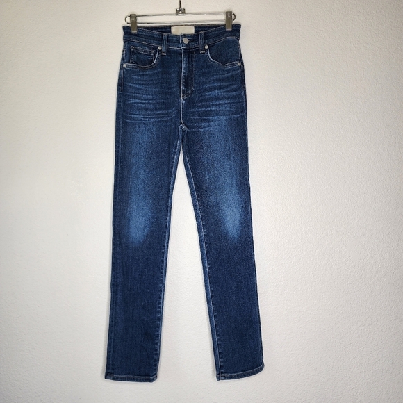 CQY Medium Wash Skinny Straight Jeans 24 - Picture 2 of 6